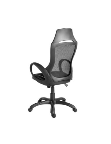 Silla oficina giratoria tela negra