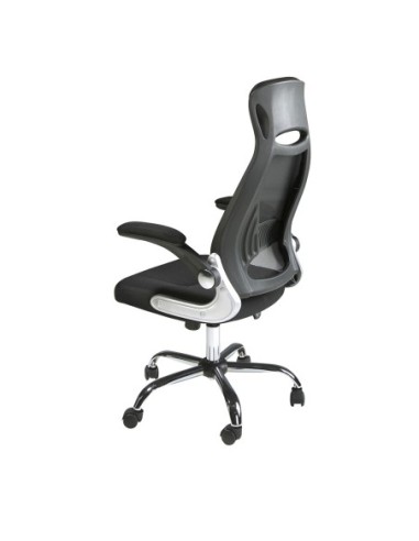 Silla oficina giratoria tela negra