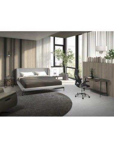 Silla oficina giratoria tela negra