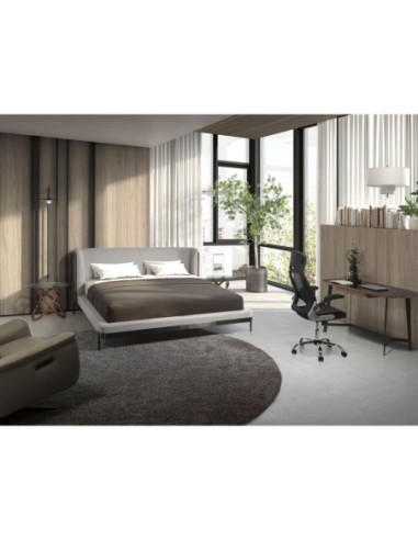 Silla oficina giratoria tela negra