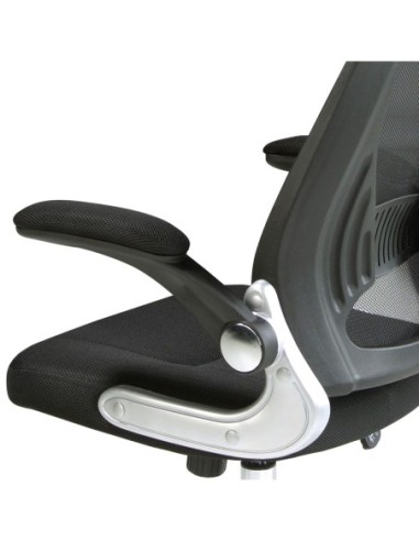 Silla oficina giratoria tela negra