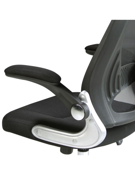 Silla oficina giratoria tela negra