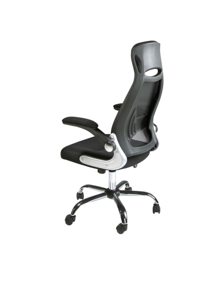Silla oficina giratoria tela negra