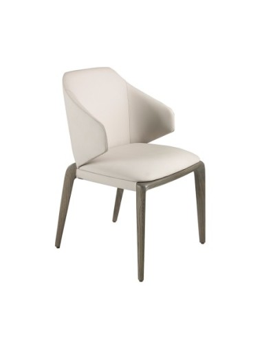 Silla polipiel crema