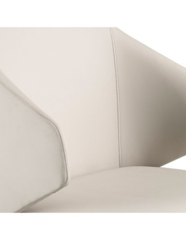 Silla polipiel crema