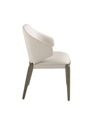 Silla polipiel crema
