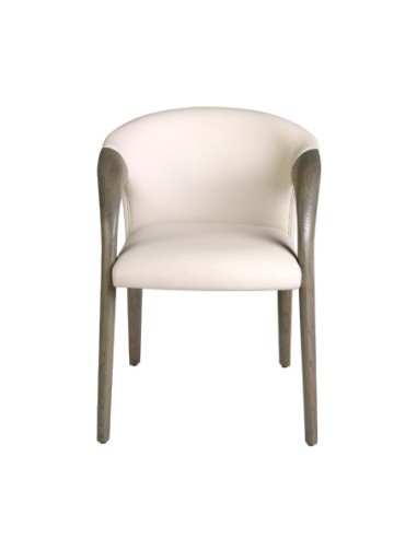 Silla polipiel crema