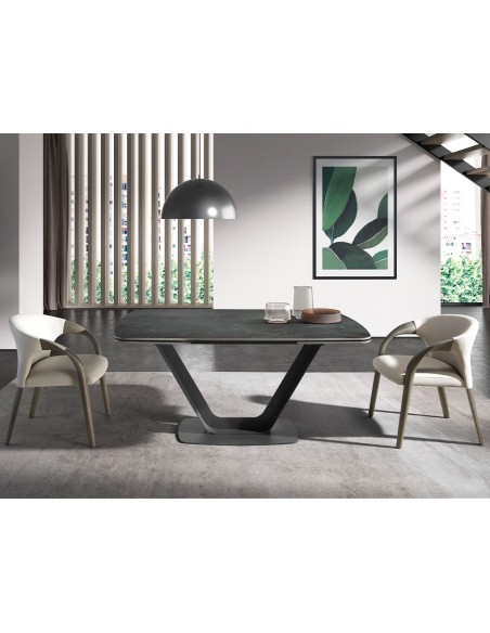 Silla polipiel crema