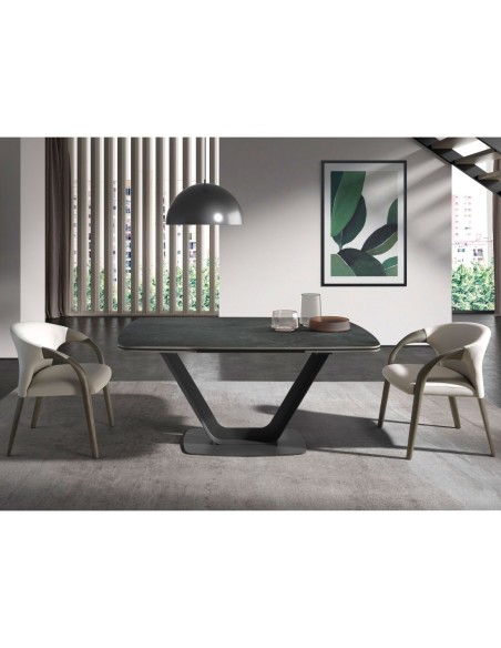 Silla polipiel crema