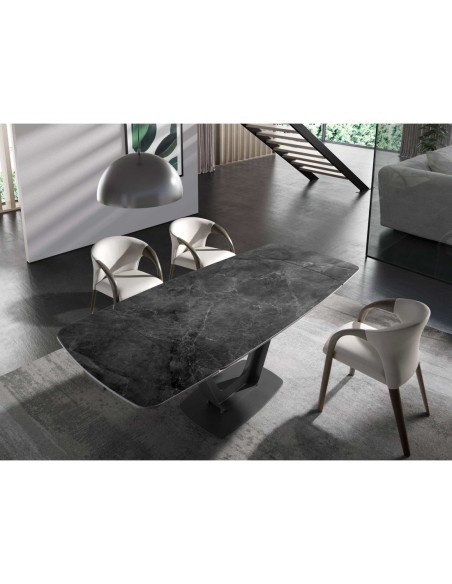 Silla polipiel crema