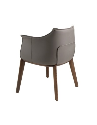 Silla polipiel gris