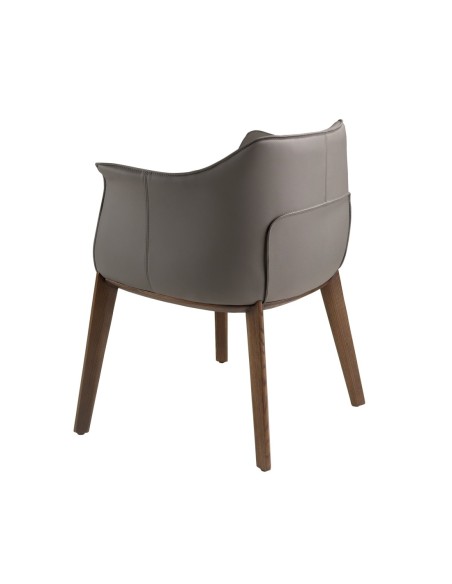 Silla polipiel gris