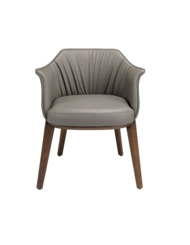 Silla polipiel gris