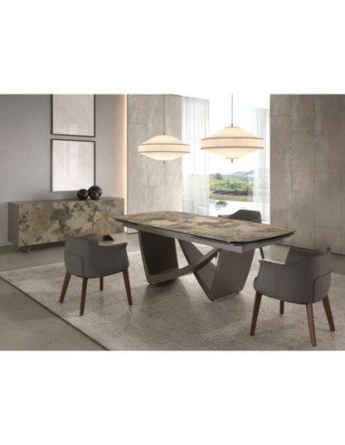 Silla polipiel gris