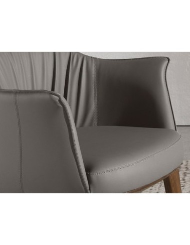 Silla polipiel gris