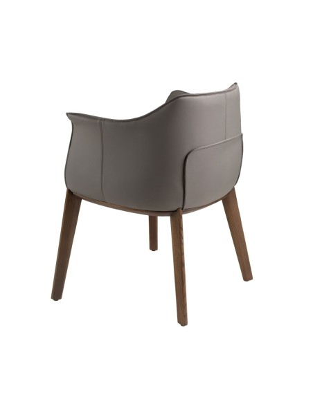 Silla polipiel gris
