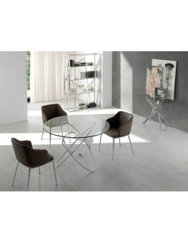 Silla polipiel marrón