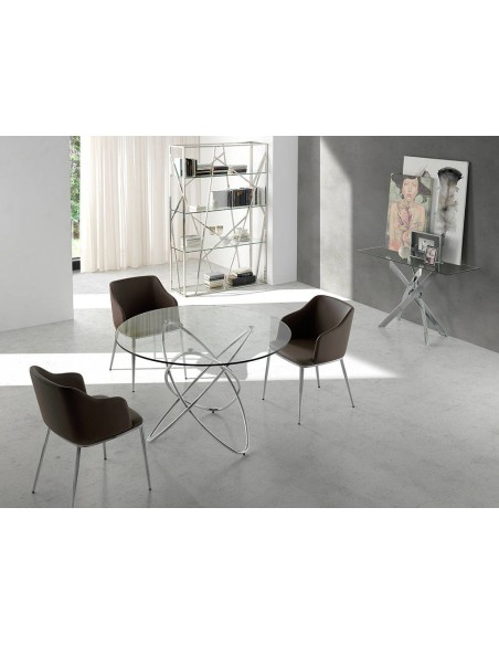 Silla polipiel marrón