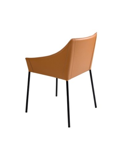 Silla polipiel marrón