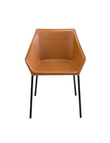 Silla polipiel marrón