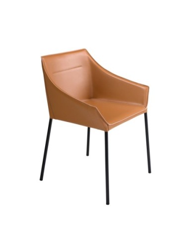 Silla polipiel marrón