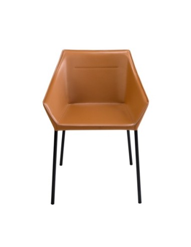 Silla polipiel marrón