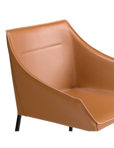 Silla polipiel marrón