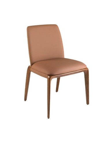 Silla polipiel marrón