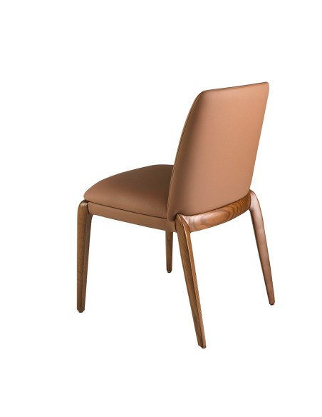 Silla polipiel marrón