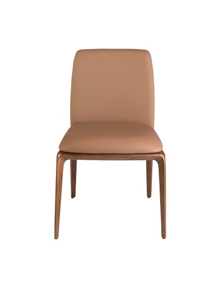 Silla polipiel marrón