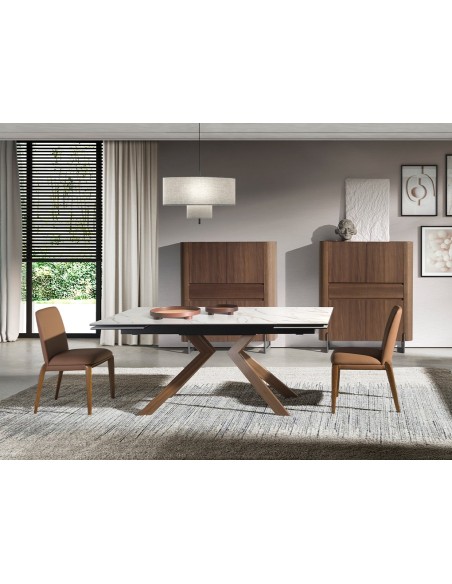 Silla polipiel marrón