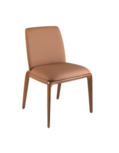 Silla polipiel marrón