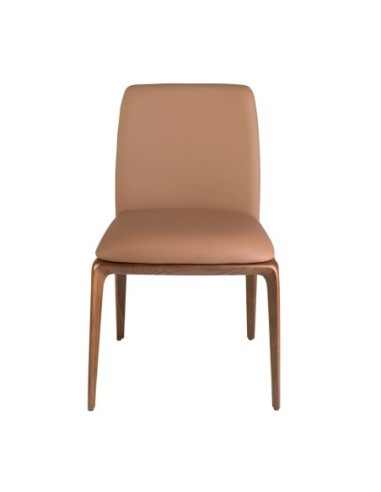 Silla polipiel marrón