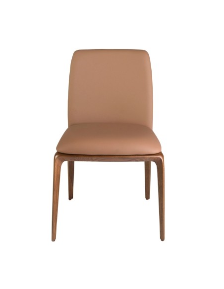 Silla polipiel marrón