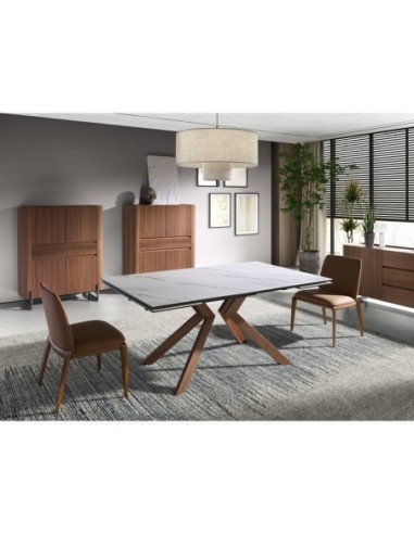 Silla polipiel marrón