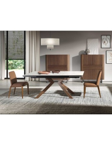 Silla polipiel marrón