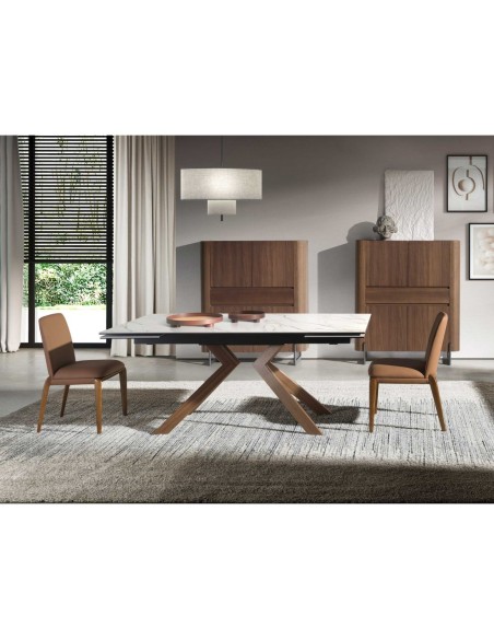 Silla polipiel marrón