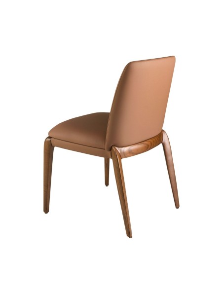 Silla polipiel marrón