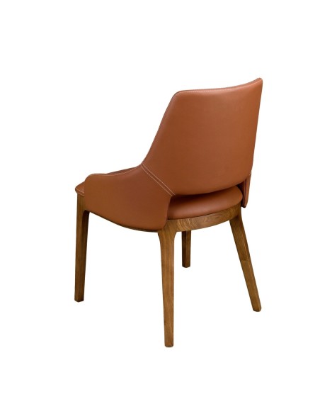 Silla polipiel marrón