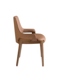 Silla polipiel marrón 2