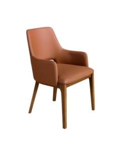 Silla polipiel marrón