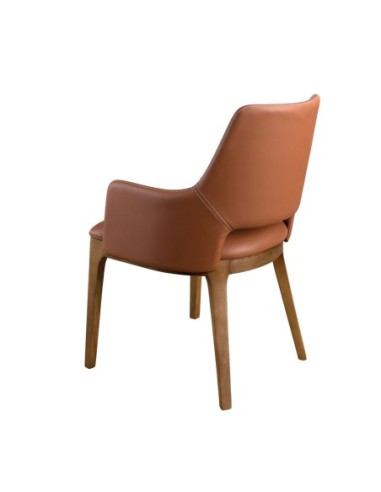 Silla polipiel marrón