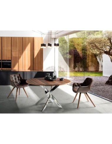 Silla polipiel marrón chocolate