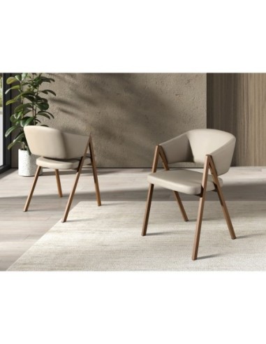 Silla polipiel visón