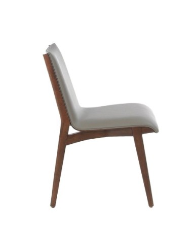 Silla polipiel visón oscuro