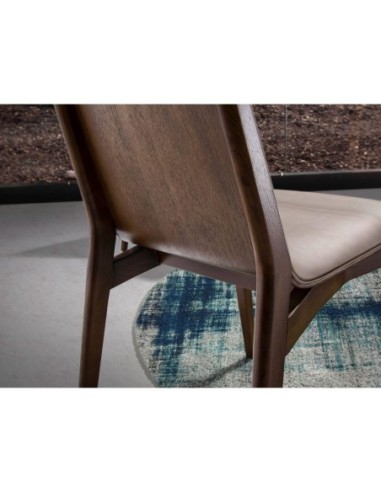 Silla polipiel visón oscuro