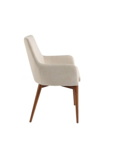Silla tela beige