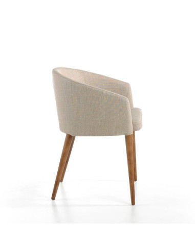 Silla tela beige