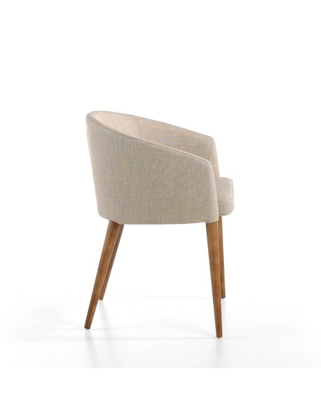 Silla tela beige