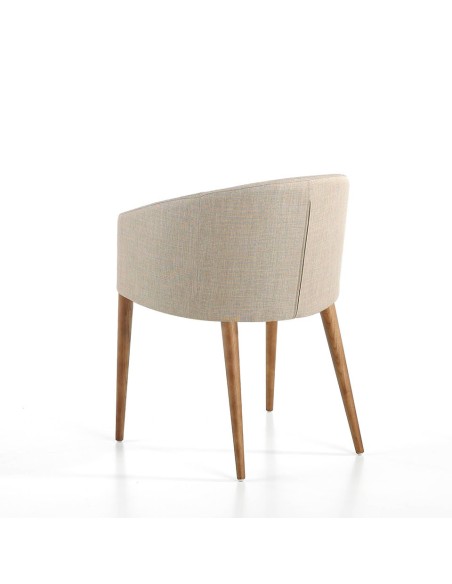Silla tela beige